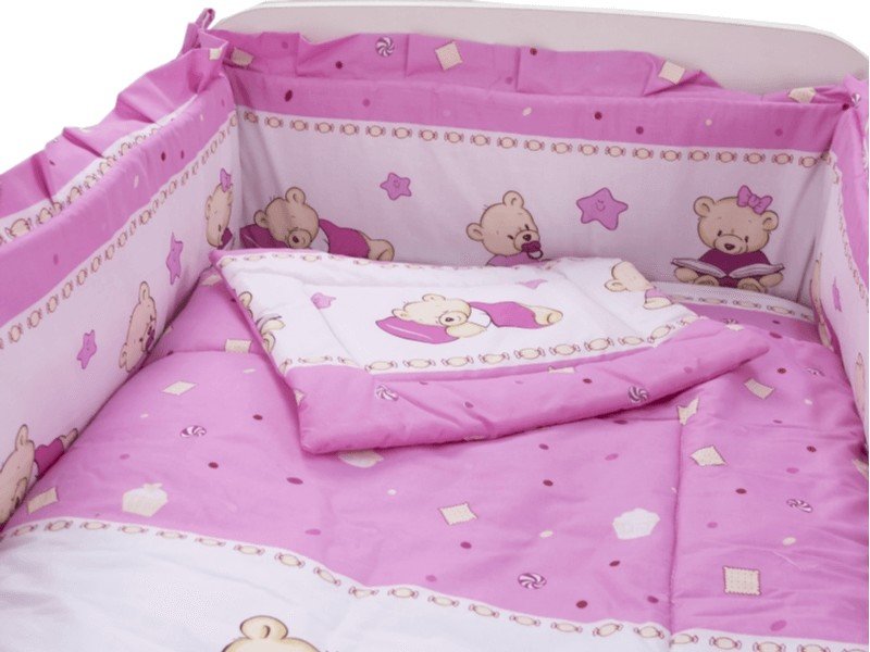 Lenjerie bebe Teddy Toys Roz 120x60